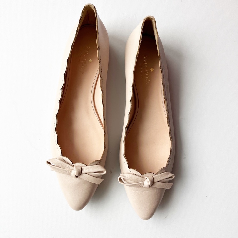 Kate Spade Eleni Flex Scallop Nude Pink Flats